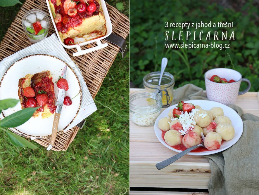 3 recepty z jahod a třešní (nejen) na piknik