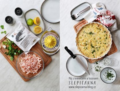 Švédská kuchyně: Páj s krevetami a lososem