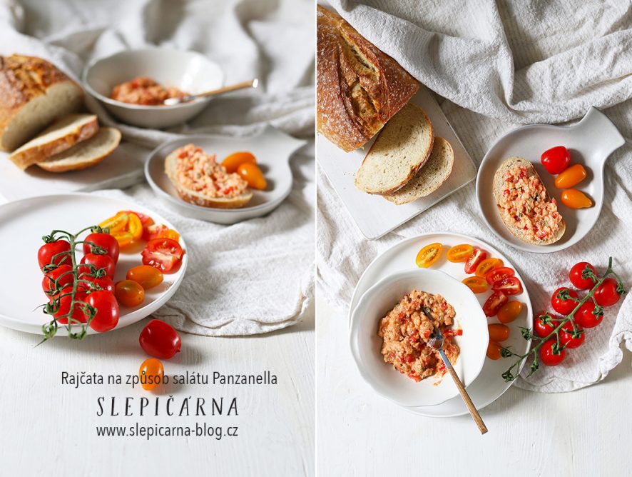 Italský chlebový salát Panzanella jinak